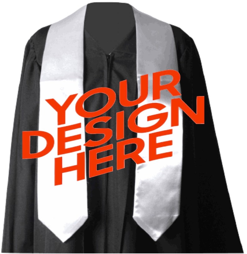 Custom Graduation Stoles Etsy