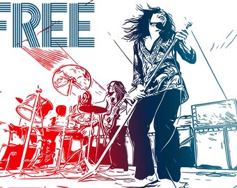 Free Paul Rodgers Art "All Right Now" Free US Shipping! Poster Fine Art Prints and Metal Fine Art Prints Available!