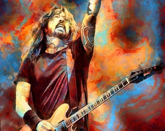 Foo Fighters Dave Grohl Art "The Sky Is A Neighborhood" Free US Shipping!   Poster Fine Art Prints and Metal Fine Art Prints Available!