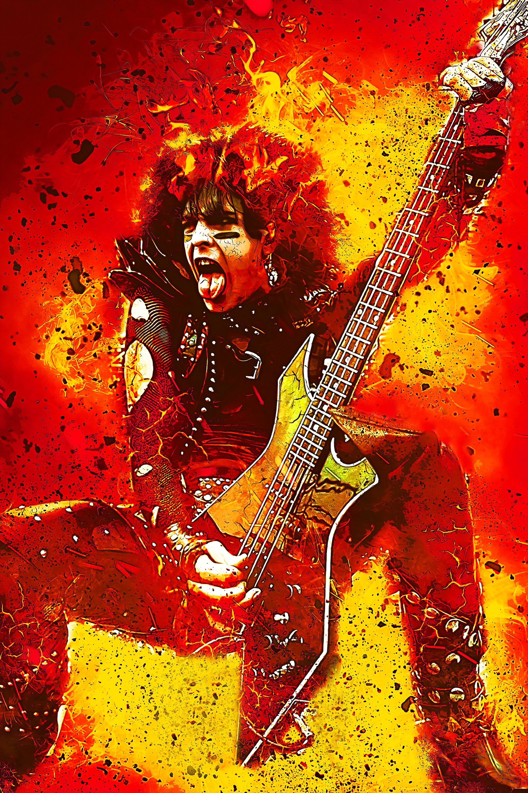 Motley Crue Nikki Sixx Art live Wire 