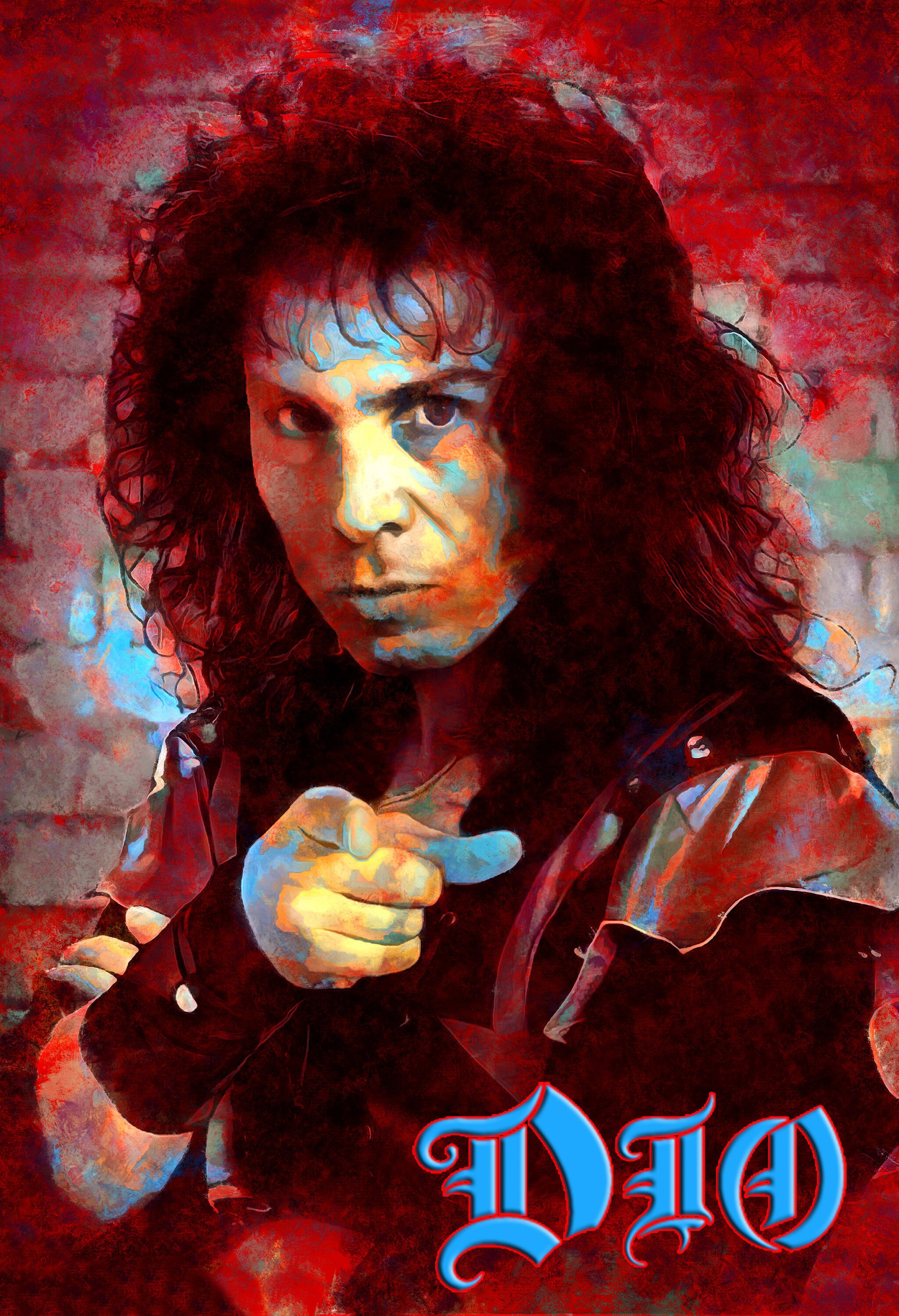 Dio Ronnie James Dio Tribute Poster/Metal Art Heaven And | Etsy