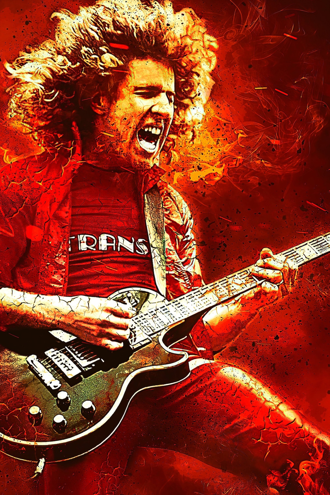 Sammy Hagar Van Halen Art i Can’t Drive 55 - Etsy UK