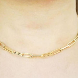 Paper Clip Chain Necklace