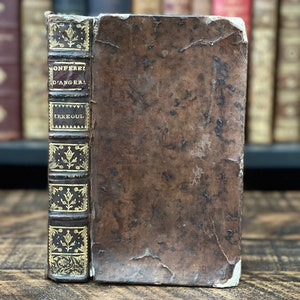 1743 Rare French Antique Book | “Conferences Ecclésiastiques du Diocese D’Angers Sur les Irregularitez” | Small Antique Book
