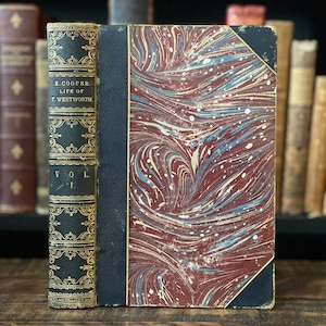 1874 “The Life of Thomas Wentworth, Earl of Strafford and Lord-Lieutenant of Ireland” by Elizabeth Cooper | Victorian Antique Book 1800s