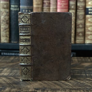 1677 RARO libro francese antico / “Examen Général de Tous les États” / Piccolo libro antico del XVII secolo, libro del 1600