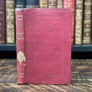 1853 Rare French Antique History Book | “Les Aventures de Don Juan de Vargas” | Small Antique Book