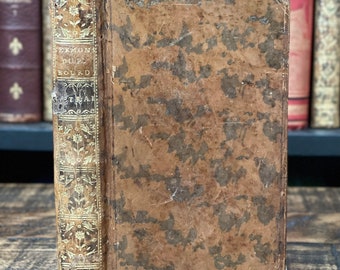 1752 Rare Antique French Book | “Retraite Spirituelle a l’Usage des Communautés Religieuses” | Small Antique Book
