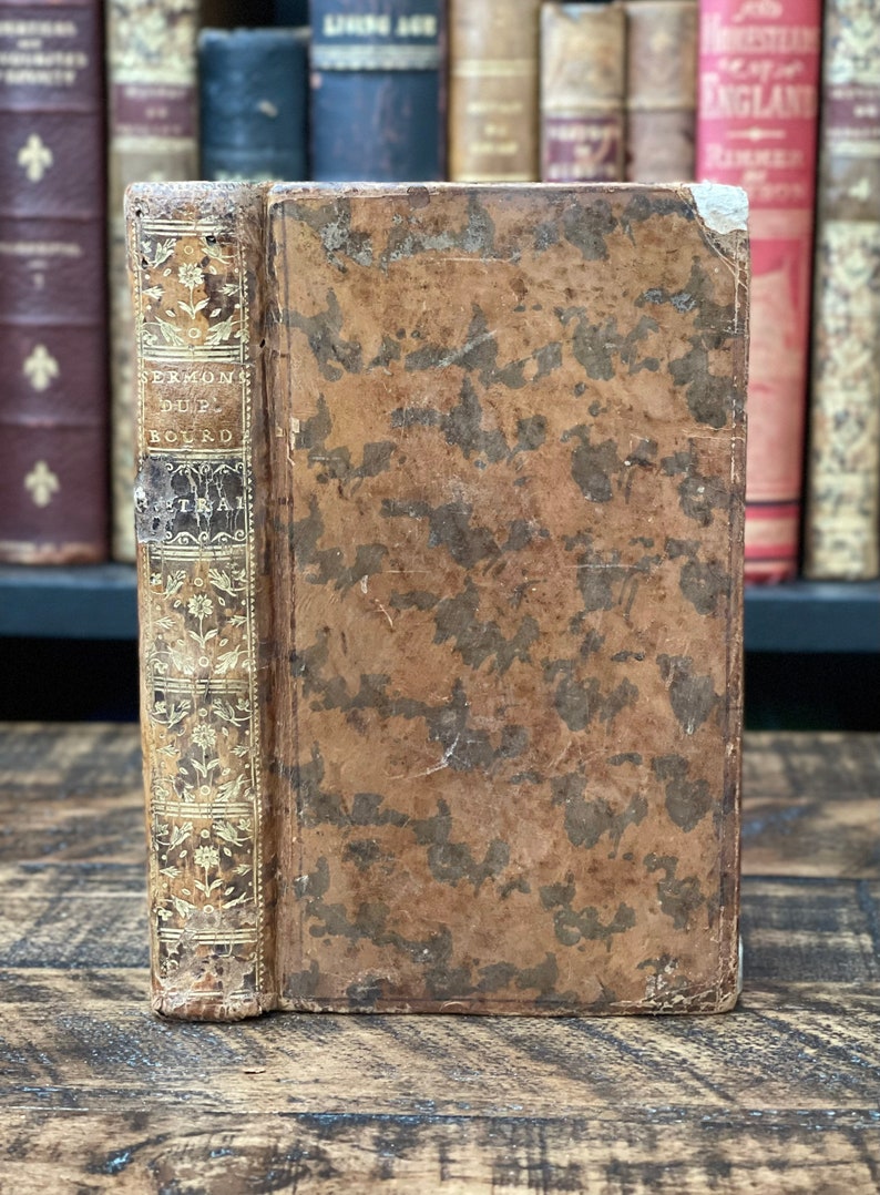 1752 Rare Antique French Book | “Retraite Spirituelle a shops l’Usage des Communautés Religieuses” | Small Antique Book