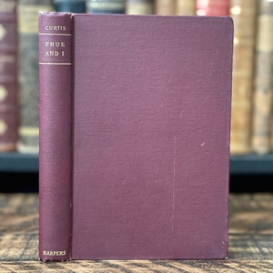 1856 Victorian Antique Book | “Prue and I” | Small Antique Book