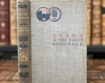 1896 “The Right Honourable a Romance of Society and Politics” | Small Antique Book