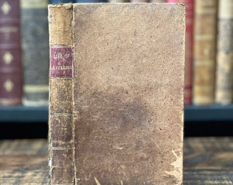 1843 'Het leven van Thomas Jefferson', geschreven door William Linn | Biografie van Thomas Jefferson | Zeldzaam antiquarisch boek Antiek leren boek US Hist