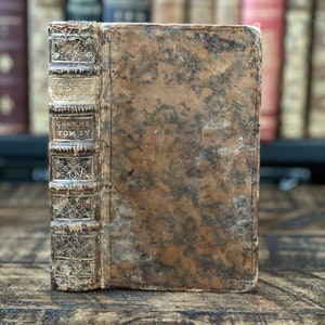 1752 Antiquarian French Book | “Sermons de M. Massillon, évêque de Clermont” | Small Antique Book Rare Collectible Book
