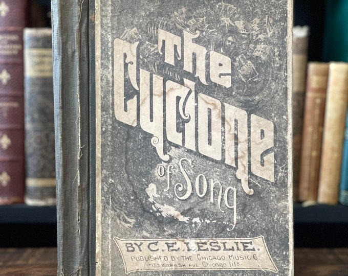 1888 The Cyclone of Song | Antique Sheet Music 1800s Victorian Book