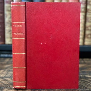 1839 “Werther” by Goethe | Antique French Book Rare Collectible Book