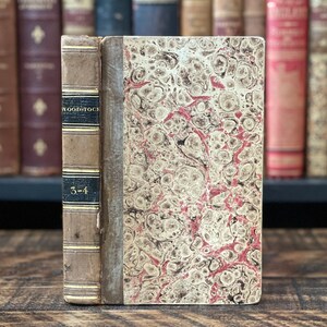 1826 Antique History Book | “Historie due Temps de Cromwell, Année 1651” | Vol. 3 and 4 | English Civil War History | Small Antique Book