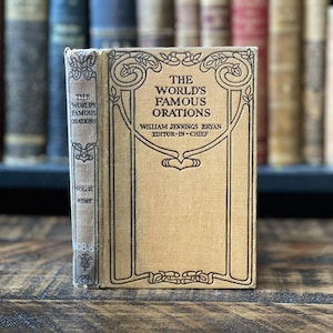 1906 “The World’s Famous Orations”  | Rome- Vol.2 |  Small Antique Book