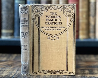 1906 “Los discursos famosos del mundo” / Roma- Vol.2 / Pequeño libro antiguo