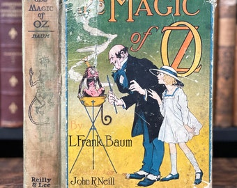 1919 The Magic of Oz by L. Frank Baum | Rare First Edition Antique Book