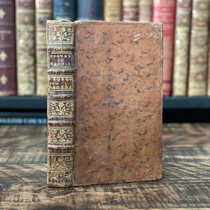 1765 Rare French Antique Book | “Prônes sur Le Sacrifice de la Messe” | Small Antique French Book