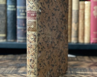 1776 Rare French Antique Book | Dramatic Works of M. Sedaine | “Oeuvres Dramatiques de M. Sedaine” | Vol. 4 | Small French Antique Book