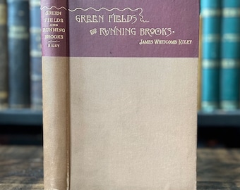 1895 “Campos verdes y arroyos corrientes” / Pequeño libro antiguo del siglo XIX