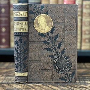 1880 Sir Walter Scott Waverley Novel | “The Chronicles of the Canongate” | Antique Victorian Book
