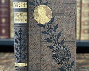 1880 Sir Walter Scott Waverley Roman | “Die Chroniken des Canongates” | Antikes Viktorianisches Buch
