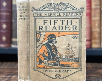 1916 Fifth Reader | Antique School Book Edwardian School Book