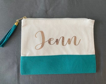 Personalized Cosmetics Bag | Custom Canvas Pouch