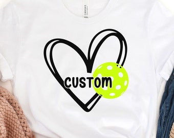 Pickleball Shirt for Women, Gift for Her, Custom Pickleball Gifts, I Love Pickleball, Pickleball Shirt, Sport Graphic Tees, Sport Outfit