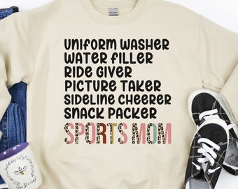 Sports Mom Shirt, Gift For Mom, Baseball Mom Shirt, Football Mom Shirt, Sports Mom Sweatshirt, Team Mother Shirt, Mom Birthday Gift
