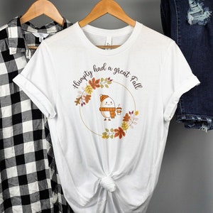 Humpty Dumpty hatte ein großes Herbst-Shirt, Humpty hatte ein großes Herbst-T-Shirt, lustiges Humpty Fall-Shirt, Humpty Dumpty Hemd