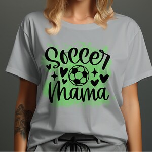 Fußball Mama T-Shirt, Fußball Mama Shirt, Torwart Mama T-Shirt, Fußball-Liebhaber Geschenk, süßes Fußball Shirt, Torhüter Mama Top, Fußballfan Bekleidung