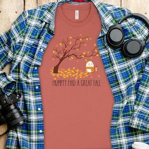 Humpty Dumpty hatte ein großes Herbst-Shirt, Humpty hatte ein großes Herbst-T-Shirt, lustiges Humpty Fall-Shirt, Humpty Dumpty Hemd