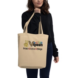 Peace Love Bingo Funny Bingo Bag Bingo Gift