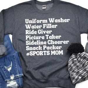Sports Mom Shirt, Gift For Mom, Baseball Mom Shirt, Football Mom Shirt, SportsMom Sweatshirt, Team Mother Shirt, Mom Birthday Gift