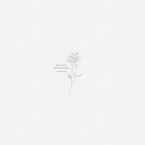 Water Lily Tattoo Design – July Birth Flower – Minimalist Floral Tattoo ...