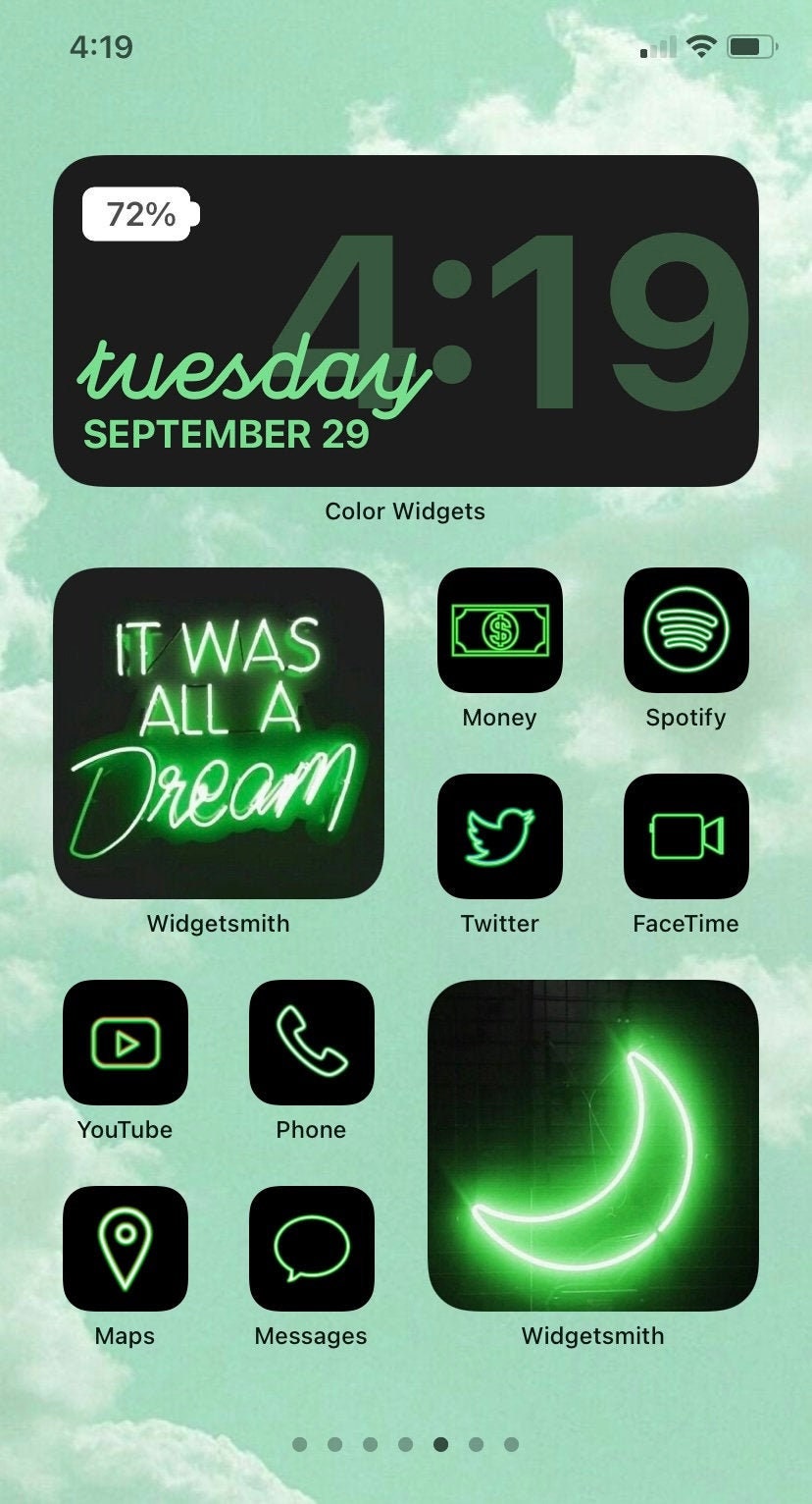 Green Neon App Icons Neon Aesthetic Ios 14 Icons iPhone Icon 