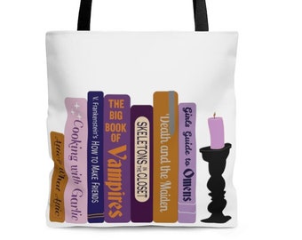 Spook Your Shelf - Gothic Tropes Humorous Tote Bag