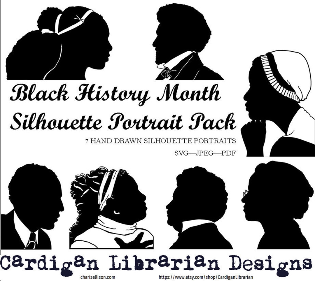 SVG Black History Month Leaders Silhouette Set DIGITAL FILE Rosa Parks