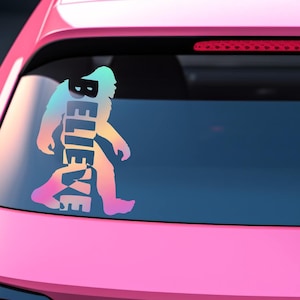 bigfoot vinyl decal, bigfoot car decal, bigfoot holographic decal, bigfoot, bigfoot sticker, bigfoot decal laptop, bigfoot sticker for cup