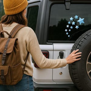 Stars variety holographic vinyl decals, stars vinyl stickers for car, holographic stars car decals, stars decal, stars stickers