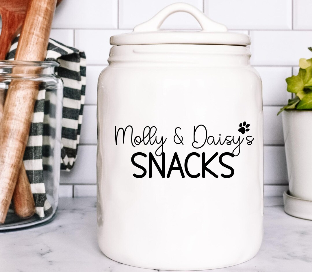Personalized Treat Jar Decal, Treat Jar Decal, Treat Jar Sticker