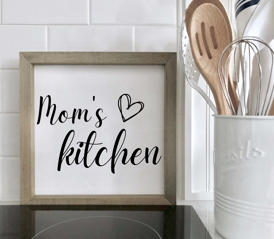 Personalized Kitchen Vinyl Decal Sticker, Mom's Kitchen Decal, Grandma