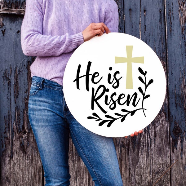 He is risen vinyl decal sticker, He is risen sticker, He is risen decal, He is risen decal for sign, Easter decal for sign, Easter sticker