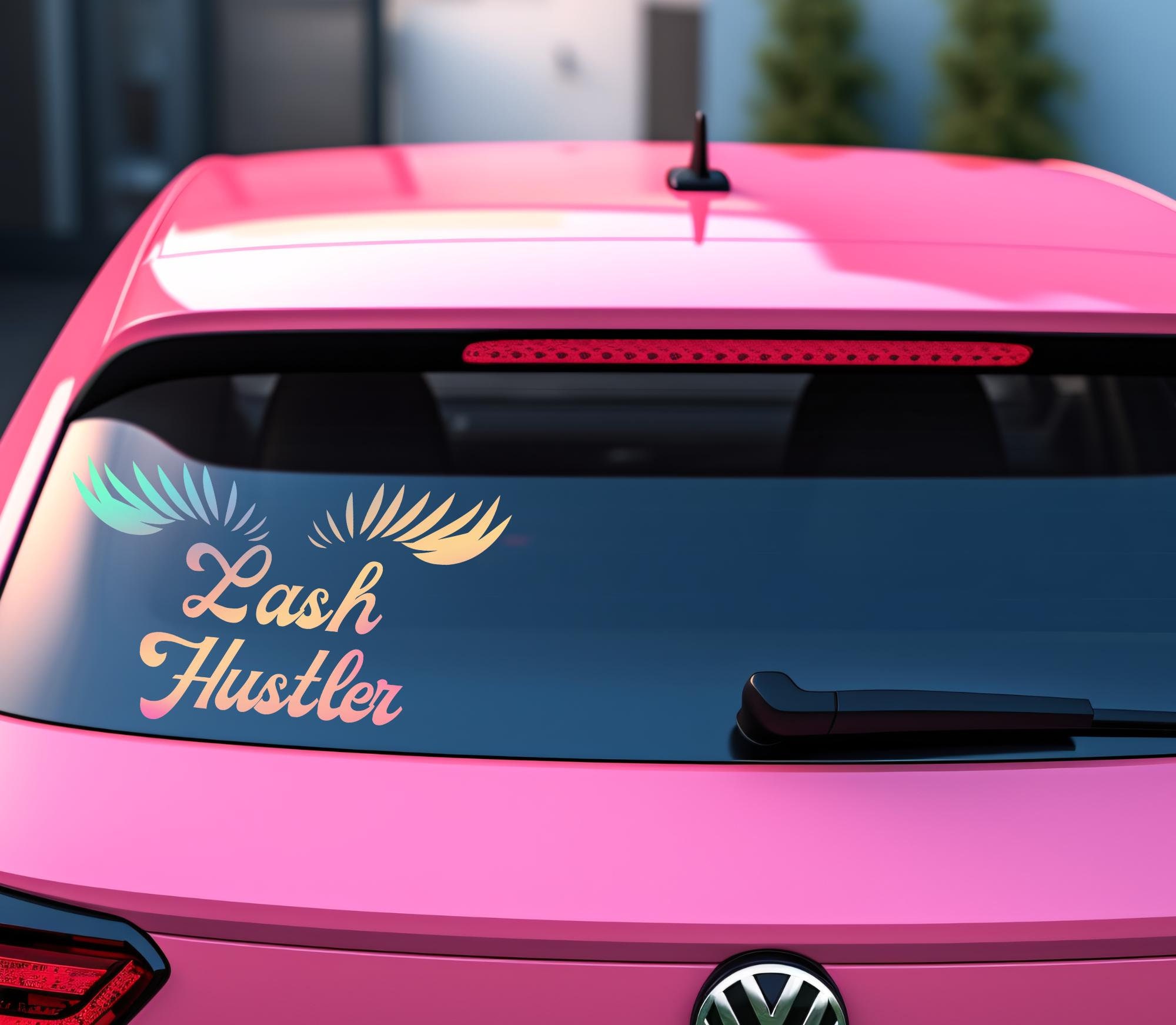 Lashes Car Decal 