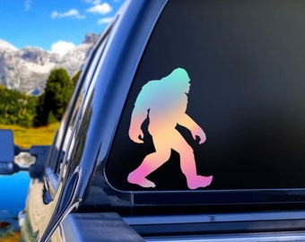 Bigfoot holographic opal vinyl decal sticker for car, Bigfoot car decal, Bigfoot car sticker, Bigfoot holographic sticker