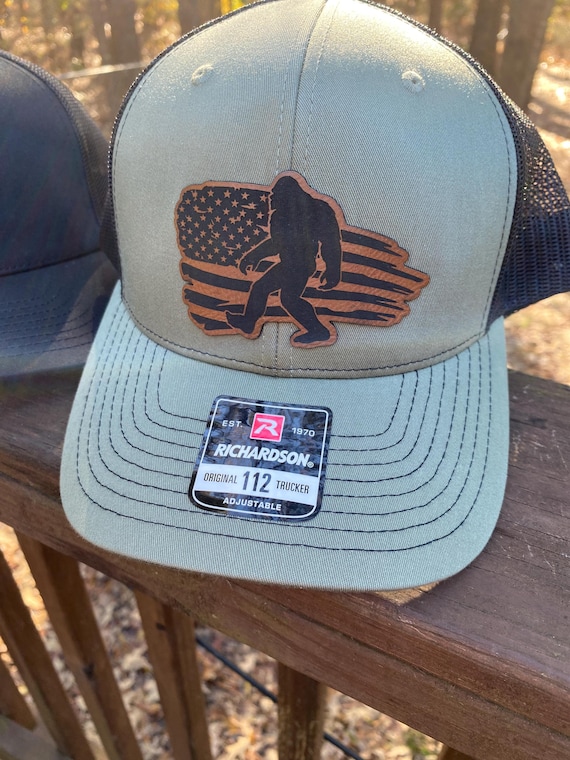 帽子 goffa x hunting made in USA Bigfoot Patch Hat, Bigfoot, Bigfoot Gift, Bigfoot Hat