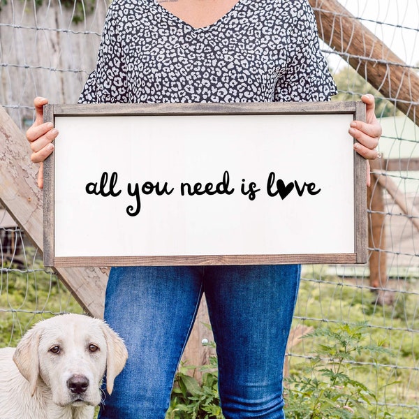 All You Need is Love Wall Decal Etsy